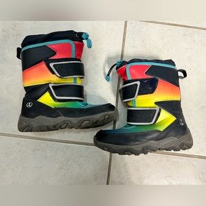 Lands End Rainbow Boys snow boots Size 12